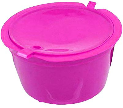 WanBeauty Coffee Filters Cups Filter Plastic Reusable Refillable Coffee Filter Capsule Cup for Dolce Gusto Nescafe Pink