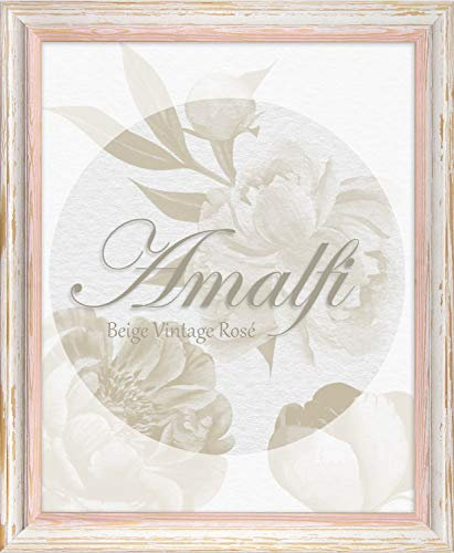 BIRAPA Bilderrahmen Amalfi 60x80cm in Rosé Weiß Vintage