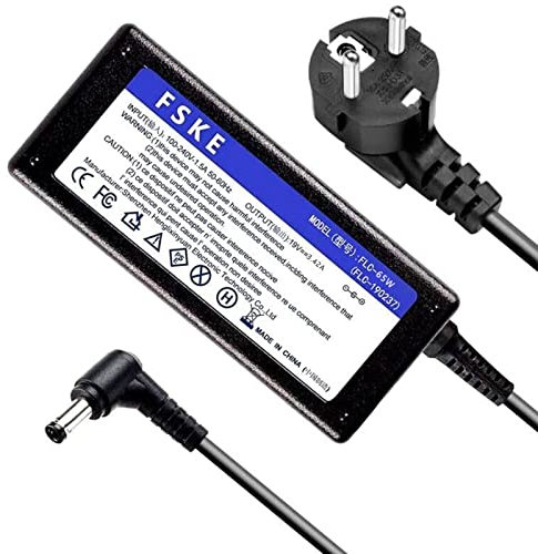 FSKE 65W Netzteil Ladekabel für JBL Xtreme 2, JBL Boombox und FUGOO XL etc Portabler Bluetooth Speaker Musikbox Bluetooth Lautsprecher Ladegerät Adapter, 19V 3.42A, Steckergröße:5.5 x 2.5mm