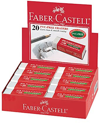 Faber Castell Radiergummi, PVC-frei, 20 Stück