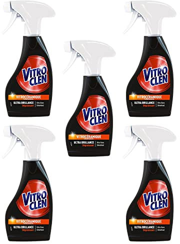 Vitroclen Pistolet Nettoyant Vitrocéramique et Induction 250 ml - lot de 5