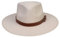 JK Home Fedora-Hut mit breiter Krempe, Wollfilz, Panama-Kappe, Einheitsgröße, Unisex, Damen, Herren, schwarzes geflochtenes Lederband, Beigefarbenes Lederband, Einheitsgröße