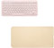 Funda de Piel sintética para Teclado para Logitech K380, Funda para Teclado Impermeable y Resistente al Desgaste, Funda para Teclado portátil y Liviana, para Estudiantes/Oficina(Albaricoque Claro)