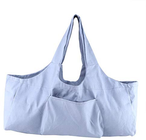 HERCHR Große Yogamattentasche, Yogamatten Tote Gym Duffle Bag mit Seitentaschen für Damen Herren(Grau)