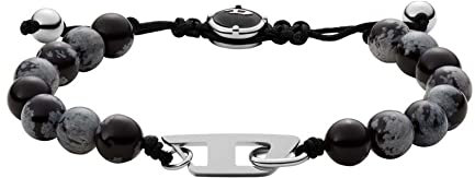 Diesel Armband Für Männer Perlen, 170-250mm Multi-Halbedelstein-Armband, DX1340040