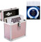 Retro Musique Aluminium 7-Vinylschallplatten-EP-Aufbewahrungsbox Für bis zu 35 EPs (in PVC-Hüllen) Inklusive 35 Vinylschallplatten-Außenhüllen (Rose Gold)