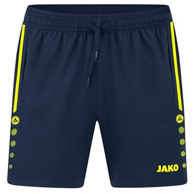 JAKO Damen Shorts Allround, Marine/Neongelb, 44