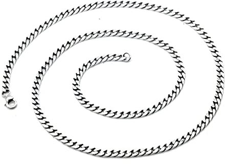 Homxi Ketten Herren Schmuck,Cuban Chain 4mm Kette Herren 70 cm Cuban Chain Silberketten 925 für Herren Ketten für Herren Silber