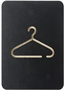 Europel Plaque signalétique pictogramme vestiaires - Symbole autocollant en bois pour porte ou mur - Convient pour le centre commercial, grande surface, restaurant, hôtel, centre médical, hôpital