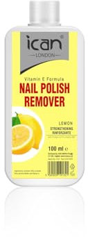 ican London Lemon + Vitamin E Formula Nail Polish Remover 100ml
