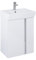 VBChome Badmöbel Set 60 cm Weiß Waschbecken mit Weiß Hängeschrank Waschtisch 2-Türen Soft-Close Seitengriff Modern Elegant