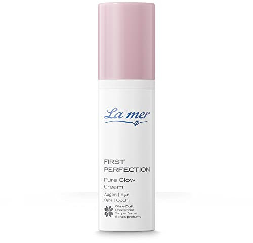 La mer First Perfection Pure Glow Eye Cream - Gegen die ersten Zeichen von Aging - Wirkt Schwellungen entgegen, mindert Augenringe & rote Äderchen - Glättet die Haut - Für einen wachen Blick - 15 ml