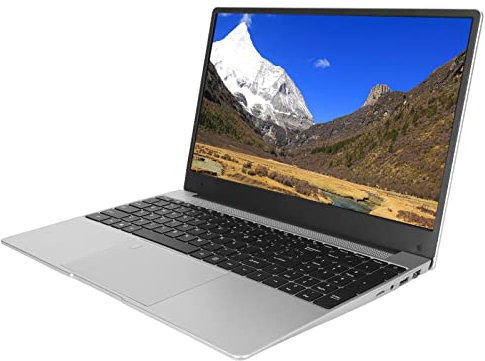 ciciglow 15.6 FHD Laptop, Quad Core 11th Gen N5095 Processor, 16GB DDR4 RAM, 4K 1080P, 30W Front Camera, Fingerprint Unlock Notebook Laptop for Windows 10/11/11 Pro (512GB UK Plug)