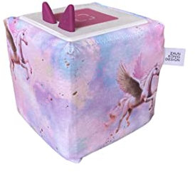 Toniebox Bezug Jungs & Mädchen Schutzhülle - Sterne blau, grau, pink, rot, rosa - Zaunkoenigdesign (Pegasus)