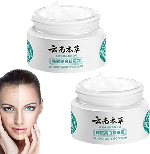 RWRAPS 2pièces Crème Melasma Japonaise, Dr Hancy crème Anti-Taches Blanches coréenne,Whitening Spot Lightening Cream blanchit et réduit efficacement Les Taches Brunes