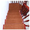 7-teiliges Teppichtreppen-Set, rutschfeste Treppenabdeckungen, Selbstklebende Teppich-Stufenmatten, maschinenwaschbare Treppenauflagen, Sisal für Kinder, Älteste und Haustiere, Braun, 80 x 2