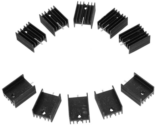 UKCOCO 10 Stücke To220 Metall Kühlkörper Aluminium Hohe Leitfähigkeit Für Chips Kühlung
