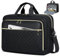 NEWHEY Sacoche pour Ordinateur Portable Femme 15.6 Pouces Grand Sac Pc Portable Housse Ordinateur Imperméable Mallette Sacoche Bandoulière Sacoche Porte Document pour Travail Affaires Université