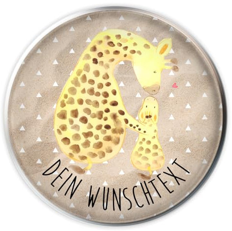 Mr. & Mrs. Panda Personalisierter Waschbecken Stöpsel Giraffe Kind - Personalisierte Geschenke, Selbst gestalten, Mutter, Waschbeckenstöpsel mit