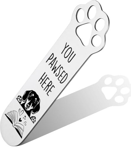 Dackel-Geschenke, Dackel-Hunde-Lesezeichen für Dackel-Hundeliebhaber, Buchliebhaber, Bücherwurm, Lesezeichen, Hundeliebhaber, Buchclub-Geschenke für Leser, Hundebesitzer, Liebhaber, DX120