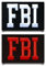 Aufnäher mit FBI-Flagge, lustig, taktisch, bestickt, Klettverschluss, Militär-Aufnäher für Jacken, Hüte, Rucksäcke, Westen, Taschen, Kleidung, Jeans, Mützen, 2 Stück
