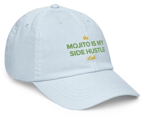 ANCHOR & CREW Pastel Mojito is My Side Hustle Club Chino Embroidered Cap