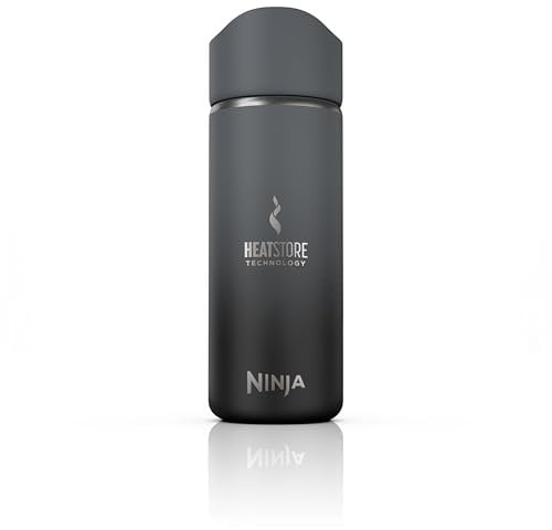 Ninja 400 ml Sip Perfect Hot Drinks Travel Flask, Made BPA-Free, Dishwasher Safe, Insulated Bottle, Black, DW1603EUUKBK