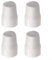 Radiator Valve Cap Set, White Easy Push-Fit Replacement Valve Cover, Easy Installation, Compatible With Most Valves(4pc)