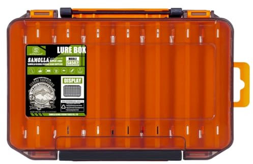 VPOUERY Scatola per esche 6B borsa da pesca Tacklebox Grande arancione 20 * 14 * 4 cm