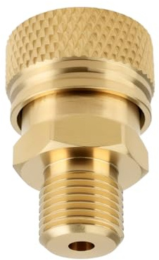 eMagTech 1/8 BSPP Außengewinde, Schnelltrenn-Stecker-Adapter, 8 mm, Messing, Schnellanschluss, Buchse für PCP-Luftpistolen, 26,5 x 18 x 14 mm