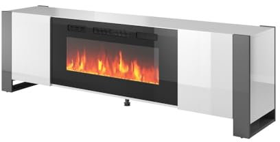 Fireplace TV Cabinet For TV Fireplace Included Living Room Furniture TV Stand White Fireplace TV Stand Fireplace TV Cabinet(White)