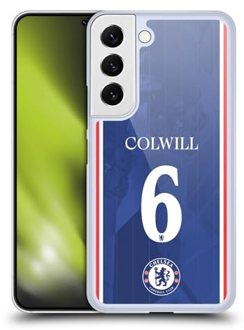 Head Case Designs Offizielle Chelsea Football Club Levi Colwill 2025/26 Spieler Home Kit Harte Rueckseiten Handyhülle Hülle Huelle kompatibel mit Samsung Galaxy S22 5G