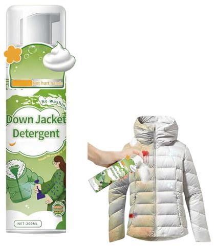Trockenreiniger Für Kleidung,Trockenpflege Fleckenentferner,Trockenreiniger Kleidung,Trocken-Wäschespray für Daunenjacke,Daunenwaschmittel,Fleckenentferner Kleidung,für Daunenjacken,200ml