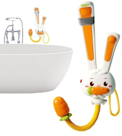 Pommeau De Douche pour en Forme De Lapin, Forme De Lapin pour Le Bain, Jouet Électrique pour Baignoire, Jouet De Douchette pour Crèches, Hôtels, Piscines, Plage Et Sports Nautiques
