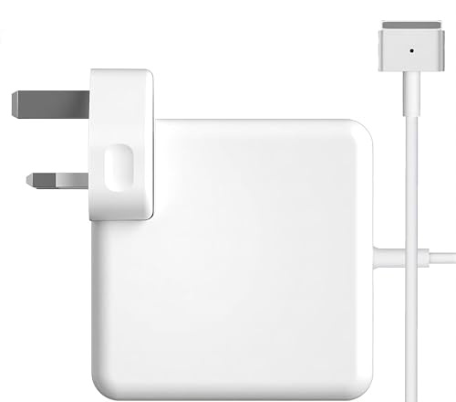 MacBook Pro Charger, 60W MagS Safe 2 Magnetic T-Tip Power Adapter Charger | Compatible with MacBook Air 11‘ & 13’ – Mid-2012, 2013, 2014, 2015, 2017 and 2018 Models A1290, A1466, A1330