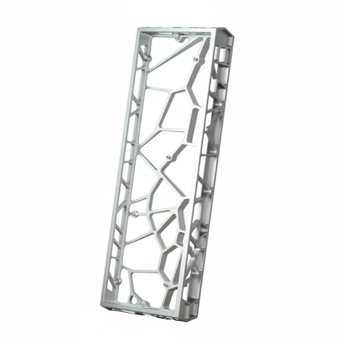 BWOFJGWH Aluminum Keyboard Case Mechanische Tastaturhülle Tastaturrahmen Tastaturgehäuse Tastenbett aus Aluminium mit Stabiler Konstruktion Reduziertes Gewicht, Silver