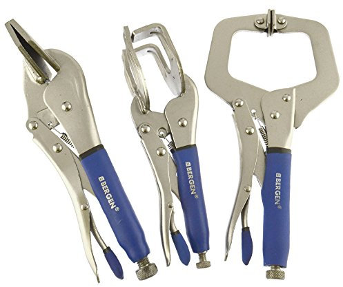 Locking Welding Sheet Metal Clamp C Clamps 3pc Mole Vice Grip Pliers