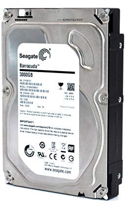 Seagate ST3000DM001 - Disco duro interno de 3,5 (3 TB, 7200 RPM, 64 MB de caché, SATA III, 3000 GB, certificado)