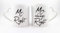 Zwei Tassen mit Herzhenkel Mr. Right & Mrs. always Right, Kaffeetasse, Keramiktasse, Tasse mit lustigem Spruch, Hochzeitsgeschenk, Partnertassen