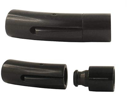 König Design Edelstahl Hebeldruckverschluss Schmuck Lederband-Armband-Verschluss 6 mm Schwarz - 3 Stück