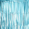 Oblique Unique® Lametta Vorhang 100x200 cm für Weihnachten Silvester Geburtstag Party Feier Fasching Karneval Dekoration Blau Gold Bronze Grün Silber - wählbar (Hellblau (matt))