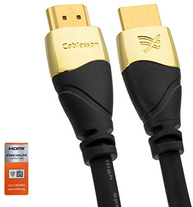Ivuna Advanced HDMI 2.0-4k Support - Backwards Compatible - Stress-Relief Cable Structure for longer use - 1m