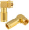 HB-DIGITAL 2x Winkel SAT Kabel Adapter F-stecker für Antennenkabel Antennenadapter Sat Kabel Koaxialkabel Steckverbinder 90° Grad Ø 6.8 – 7.2 mm Kompressionsstecker - Vergoldet