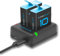 COOLSHOW Batterie Hero 9/10/11/12 1800mAh 2 pièces et Double Chargeur Batterie Hero 9/10/11/12 Compatible avec GoPro Hero 9 Black,HERO10 Black,Hero 11 Black,Hero 12 Black