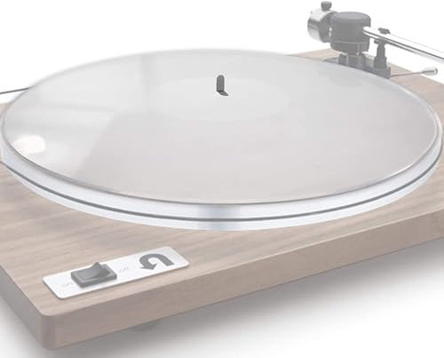 Mobile Pro Shop Acrylic Turntable Mat - Acrylic Slipmat for Vinyl LP Record Players - Improves Sound Quality & Provides Tighter Bass - Anti Static Platter mat (Clear Transparent)