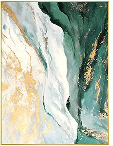 XIAONI Handgemalte Acrylbilder Abstrakt,Handbemalte Wandkunst Strukturierte Kunstwerke Traumstrand Modern Abstrakte Extra Große Wandkunst Rahmenlose Coole Gemälde Wohnkultur Für Wohnzimmer Schlafzi