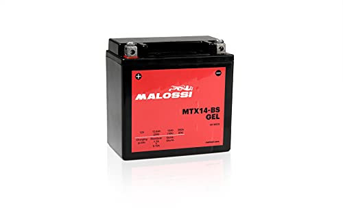 BATTERIA GEL ATTIVATA PRECARICATA PRONTA ALL'USO MALOSSI MTX14-BS 12V 12AH BEVERLY TOURER 250 300 GP 800 NEXUS 125 250 300