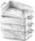 MALACASA Série Bake,Lot de 4 Plats à Four Rectangulaire en Porcelaine Marbre 220ml - Moules allant au four - Moules à Pâtisserie Résistants Moules à Soufflé