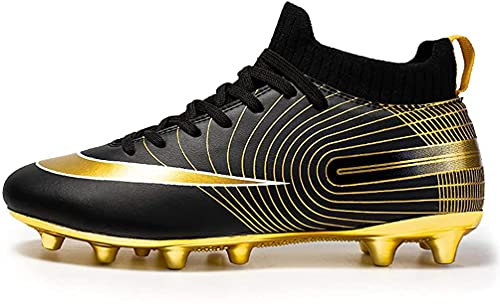 WOWEI Fußballschuhe Herren High Top Spike Cleats Athletics Spikes Professionelle Fußballschuhe Kinder Trainingsschuhe Turnschuhe Sport Fußball Stiefel Wettkampf (Hoch Stil 11, EU43)