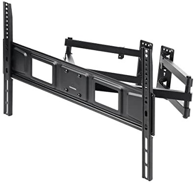 Monoprice Eckfreundliche, voll bewegliche TV-Wandhalterung für Fernseher von 81,3 cm bis 177,8 cm, max. Gewicht 45,9 kg, VESA-Muster bis zu 600 x 400, passend für gebogene Bildschirme – Eckstein-Serie